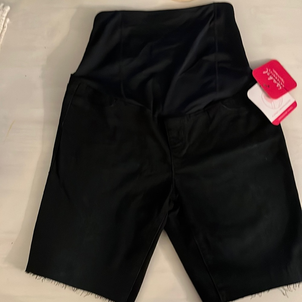 Brand new black Bermuda maternity cut off shorts